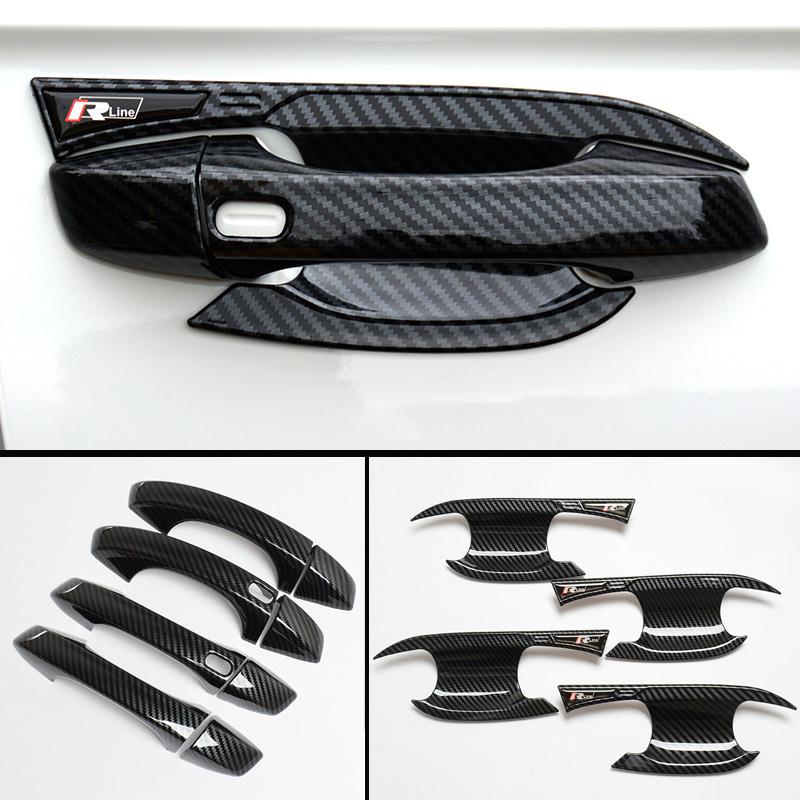 

Для Volkswagen Golf 7 7,5 Rline ABS дверная чаша, накладка на дверную ручку, защита от царапин A