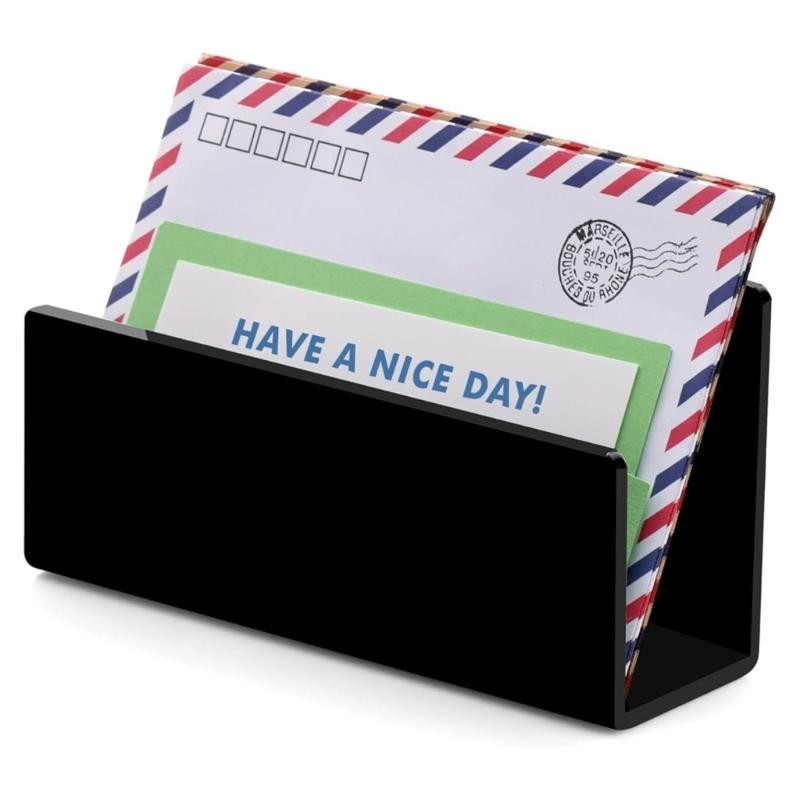 Office Desk Organizer For Documents Transparency Acrylic Mail File Holder For Letters Envelopes And Stationery