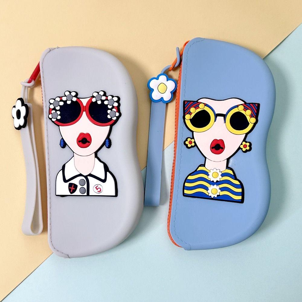 Waterproof Small Items Bag Dustproof Sunglasses Pouch Simple Silicone Eyeglasses Case  Travel