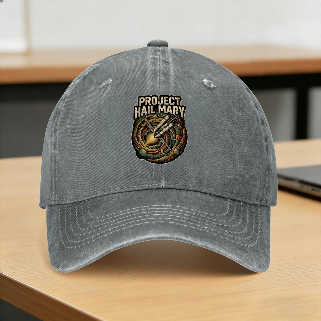 Spring Project Hail Mary Vintage Baseball Cap Sun High Quality Design Washed Trucker Hat Couple Vintage Hiking Snapback Cap