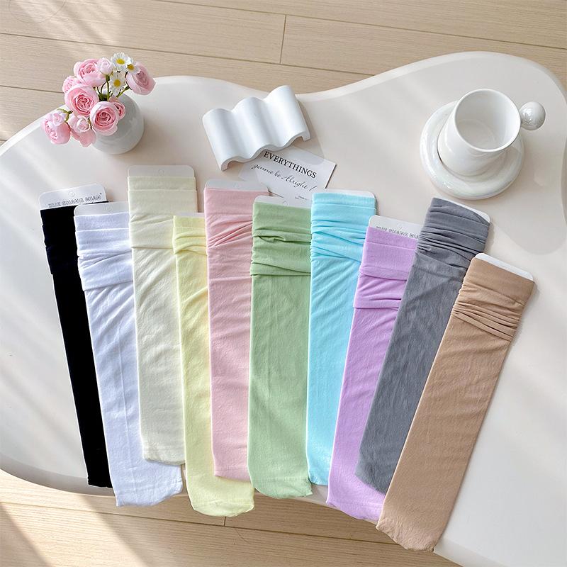 Jk Lolita Knee-length Calf Socks for Women Long Stockings for Students Japanese Style Dopamine Color Socks