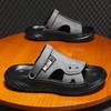 Mens Slippers Summer New Sandals Light Adult Thicksoled Beach Shoes Non Slip Open Toe Sandals for Outdoor