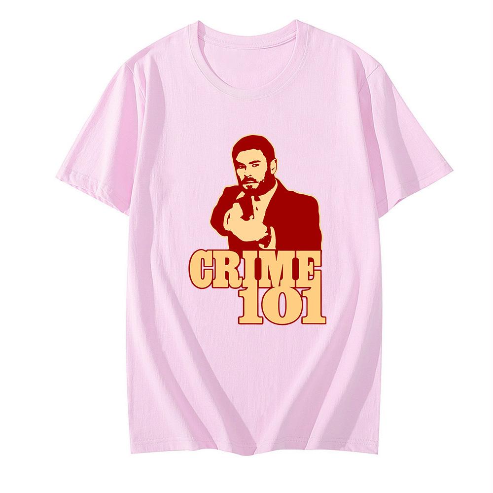 Crime 101 T-Shirt High Quality 100%Cotton Short Sleeve Camisetas Comfortable Round Neck Casual Clothing Graphic Anime T-shirt Summer Clothes