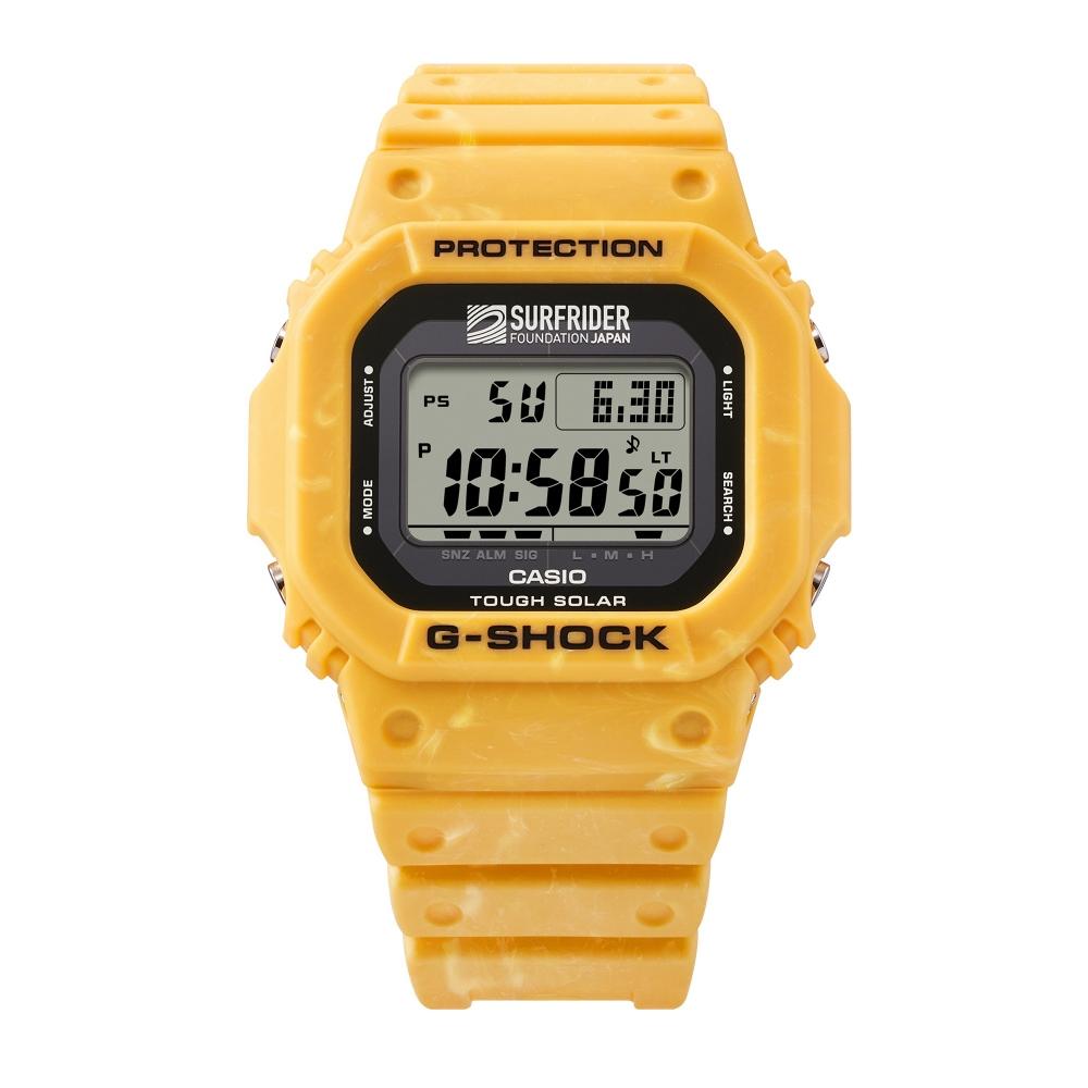 Casio [solar Watch] G Shock  G Shock  Surfrider Foundation Japan Collaboration Model Yellow G 5600sfj 9jr