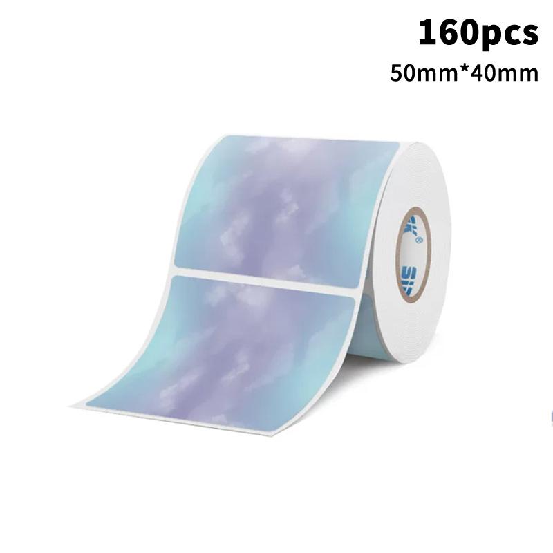 New Gradient Color Labels, Stickers, Self-adhesive DIY Graffiti Envelope Seal Stickers, Thermal Paper Labels