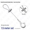 Adjustable Steel Wire Rope Safety Lanyard with Locking Snap Hook for Fall Protection and Sound System Suspension, 1.5-4mm.