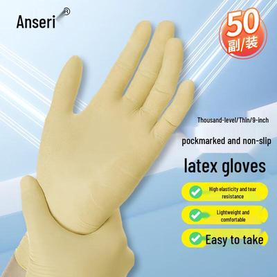 Ansell Klasse 1000 Einweg-Latexhandschuhe, puderfrei, texturiert