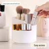 Tragbarer, rotierender Make-up-Pinselhalter: Großer Stauraum für Lippenstift, Augenbrauenstift, Lidschattenpinsel und Schreibwaren.