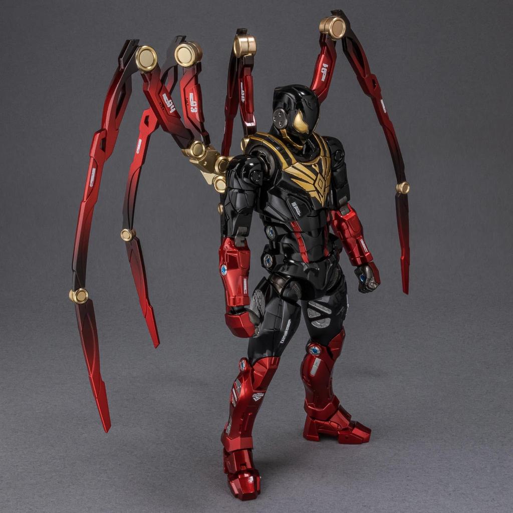 Fighting Armor Iron Spider Ongeveer 165 mm en ABS Geverfd Beweegbare Figuur (Mijl Morales) Spuitgietwerk, PVC,