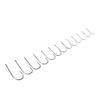 FTK Silver 50 Pieces 1 Piece Set Toy Hook Japanese Fish Hook Isny Barb Hook Bait Holder Fly Fishing Tackle AD Pointed Ring Carp Hook GAC