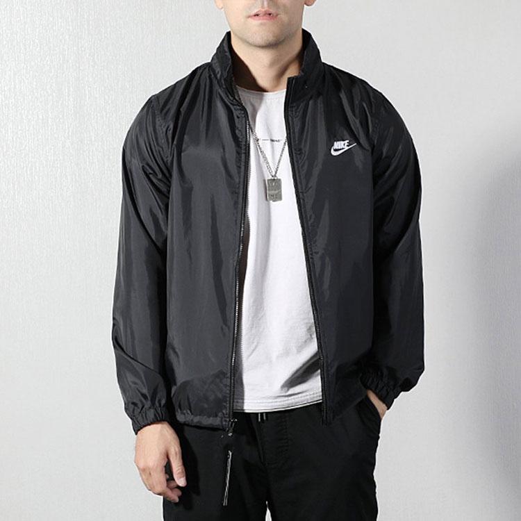 Nike Running Training Woven Breathable Hooded Windproof Jacket Black Men's AR2239-010