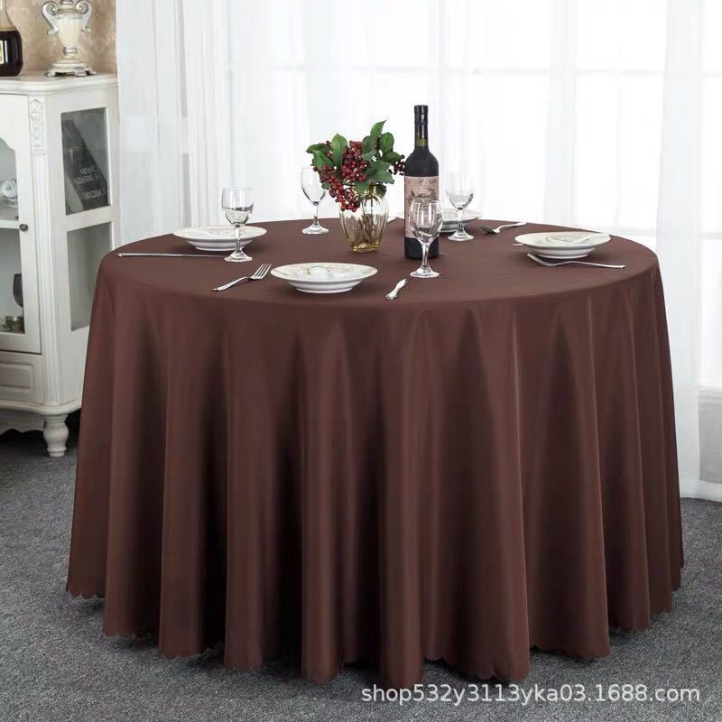 Circular Restaurant Tablecloths Hotel Banquet Tablecloths Suitable for Families Wedding Parties Easy To Maintain Heat-resistant