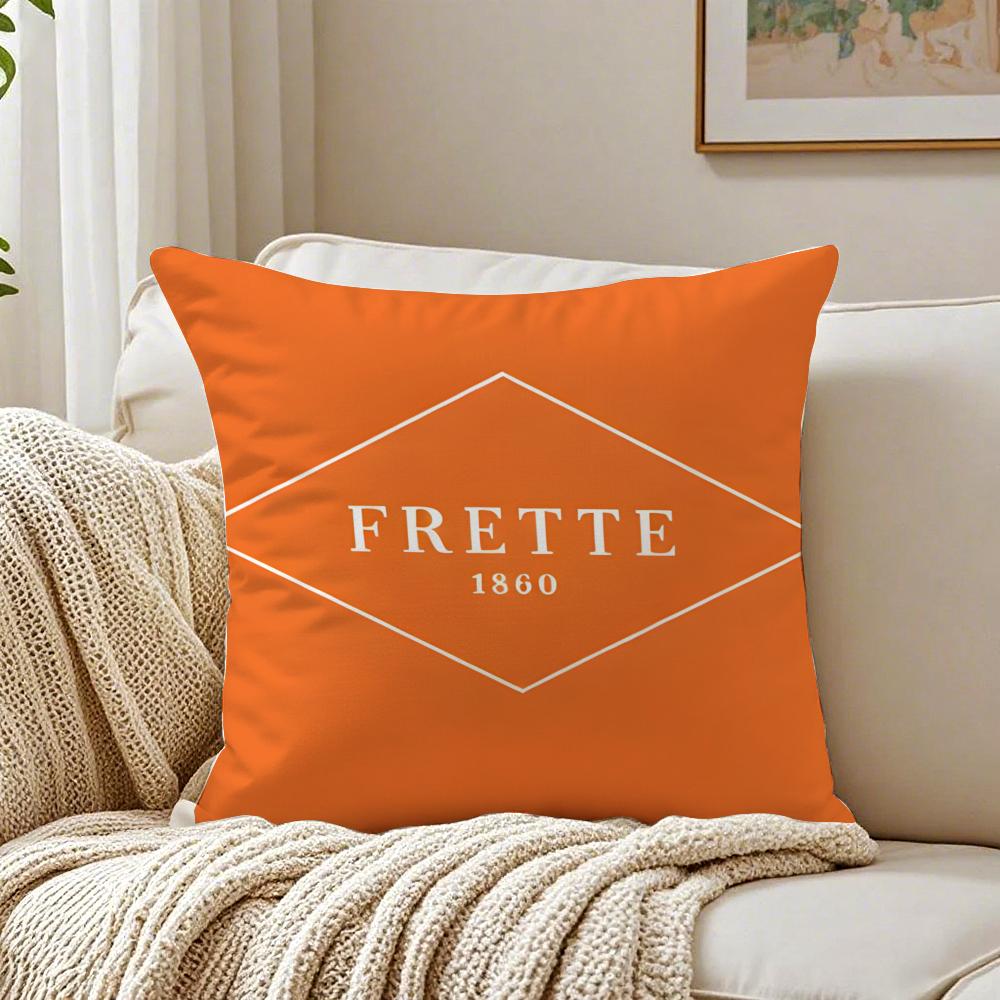 LUXURY Fashion Italy Elegance FFrettes Cushion Cover Linen Pillowcase Soft  for Sofa Bed Home Room Decor