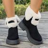 Fashion Faux Fur Suede Ankle Boots Women  Thick Sole Short Plush Snow Boots Woman Non Slip Plus Size 43 Winter Booties Mujer