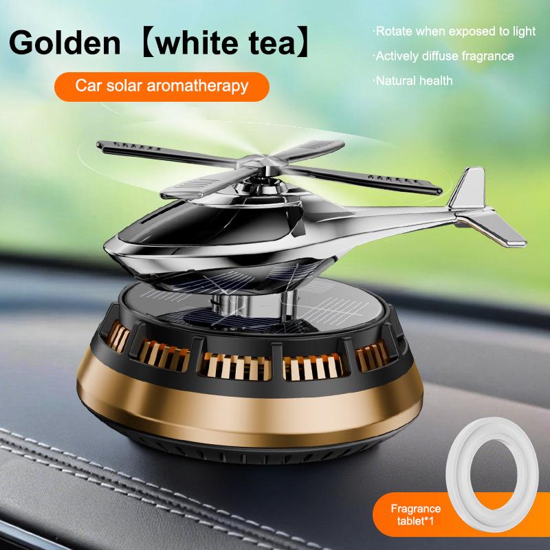 Parfum Hélicoptère Désodorisant Voiture Solaire 1PC Décor Unique Tableau de Bord Intérieur Pour Véhicules Berlines SUV