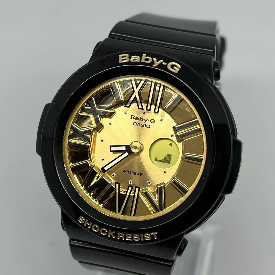 

[USED] Good condition Baby-G black and gold analog-digital watch