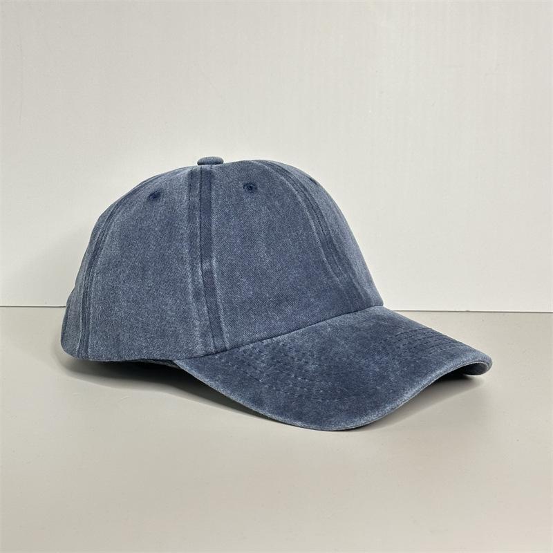 Breathable Solid Color Baseball Cap Women's New Empty Top Retro Sunshade Cap Men's Face Small Versatile Hat Women