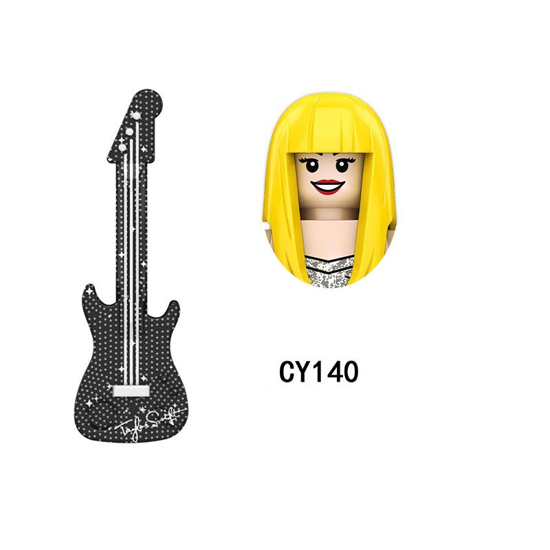 CY134 LG1015 WM989 Singer Building Blocks Jobs Assemble Bricks Cute Action Toy Figures Small Dolls Gifts For Children Kids