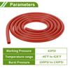 HOPESPANNER 6Ft 3/16" 5mm ID 2mm ThickNe-ss Silicone Vacuum TUB-Ing Hose High Tem-perature au-tomOt-ive Vacuum Line 1 pcs