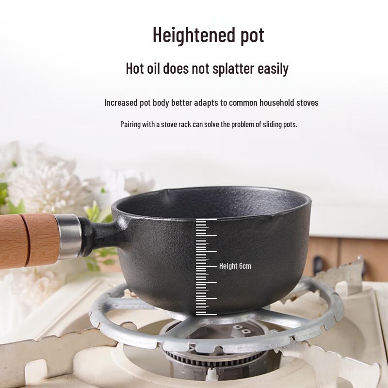 Poêle à frire miniature en fonte ZISIZ de 12 cm