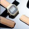 Per Casio AE1200 AE1300 A158W/A168 W-216H Cinturino per Orologio Vintage Bocca Convessa Braccialetto da Uomo 18MM Cinturino Orologio Retro in Vera Pelle