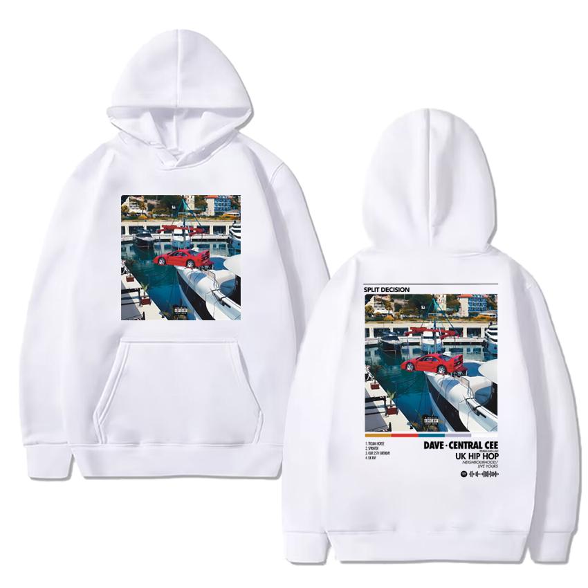 New In Autumn Winter Central Cee Album Poster Fleece Hoodies Double Sided Print Men Women Pullover Long Sleeve Unisex Sweatshirt