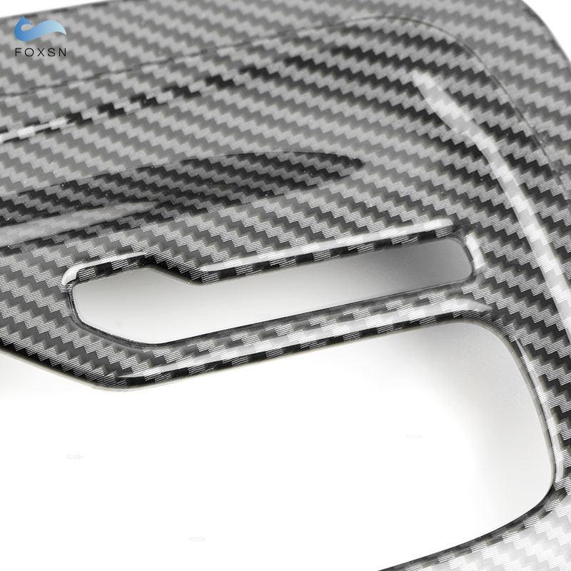 For Buick Regal 2009 2010 2011 2012 2013 2014 2015 2016 LHD Car Carbon Fiber Texture Center Console Gear Shift Frame Cover Trim