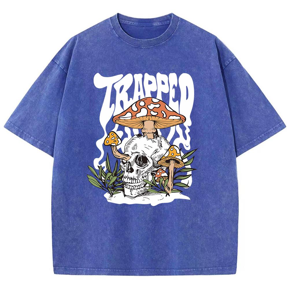 

Horror Skull Printed Printingman Tees Fitting Loose Fitting Tee Clothing Leisure Home T Shirt Pleasure Youth Short Sleeved S