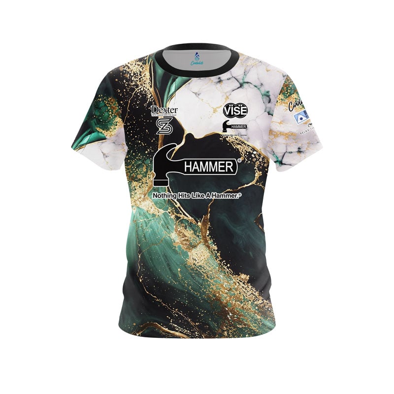 Neues Herren Hammer Eiswaffel-Kegel-Split-Print Bowling-Trikot Kurzarm Performance Sport-T-Shirt Fan Lässige Streetwear Oberteile