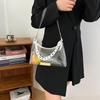 Clear Jelly Shoulder Bag For Women, Y2K Small Zipper Underarm Purses  Handbag Clear Underarm Bag Shoulder Bag