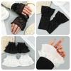 1Pair Sun Protection Arm Cover Sweater Decorative Scar Cover Lace Cuffs Fake Sleeve Detachable Sleeve Cuffs Ruffles Elbow Sleeve