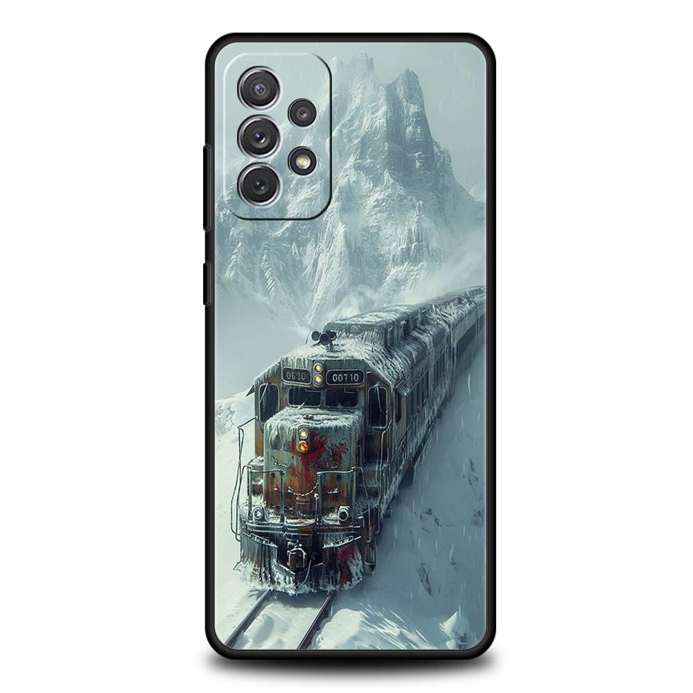 Cartoon Train Phone Case for Samsung Galaxy A15 A14 A25 A54 A34 A51 A71 A72 A73 A32 A52 A52S A11 A21S A31 A41 5G Soft Shell Bags