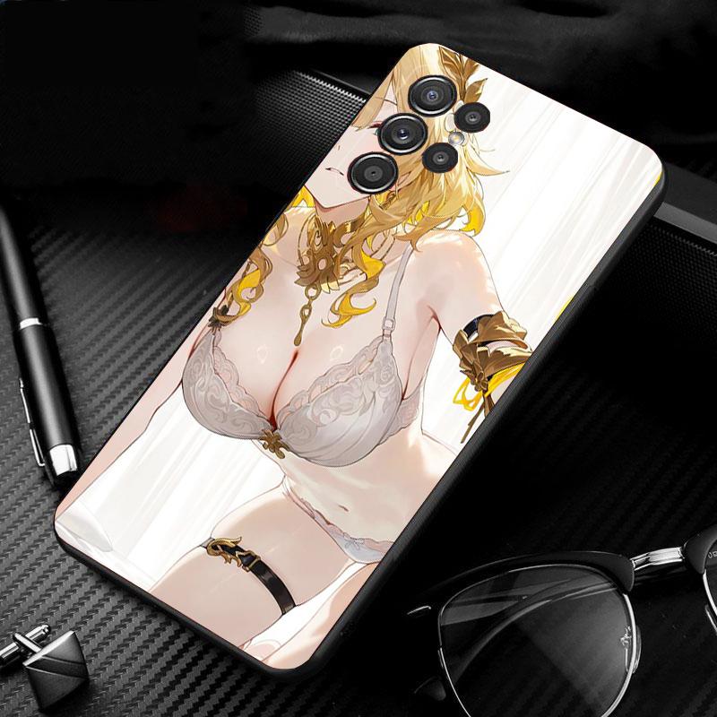 Phone Case For Samsung Galaxy S26 Plus Edge S25 S24 S23 S22 Ultra S23 S22 S25 Plus S24 FE Anime Girl