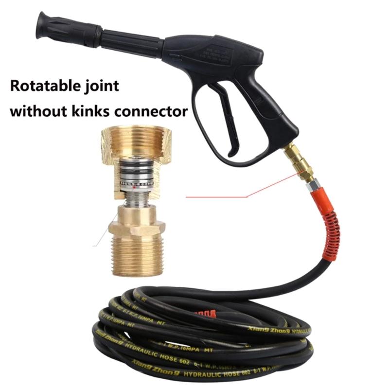 2 Pcs M22 14mm Connection Quickly Connect Pressure Washer Adapter Fitting