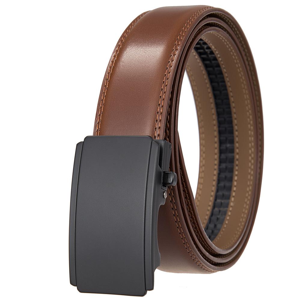 

Повседневный деловой ремень, ремень для мужчин, двухслойный ремень, ремень с автоматической пряжкой Ly36-25565-1 110cm-130cm