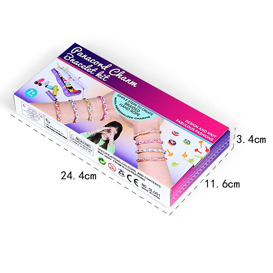 Girls Hand Rope Knitter Set Children Toys Color Bracelet Making Braiding Material Sensory Training Crafts Toys Gift Girls Games