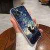 Retro Oil Painting Starry Sky Cat Case For Apple iPhone 17 16 15 14 13 12 11 Pro Max 16 Plus 16E 17Air 17Pro Phone Cover Funda
