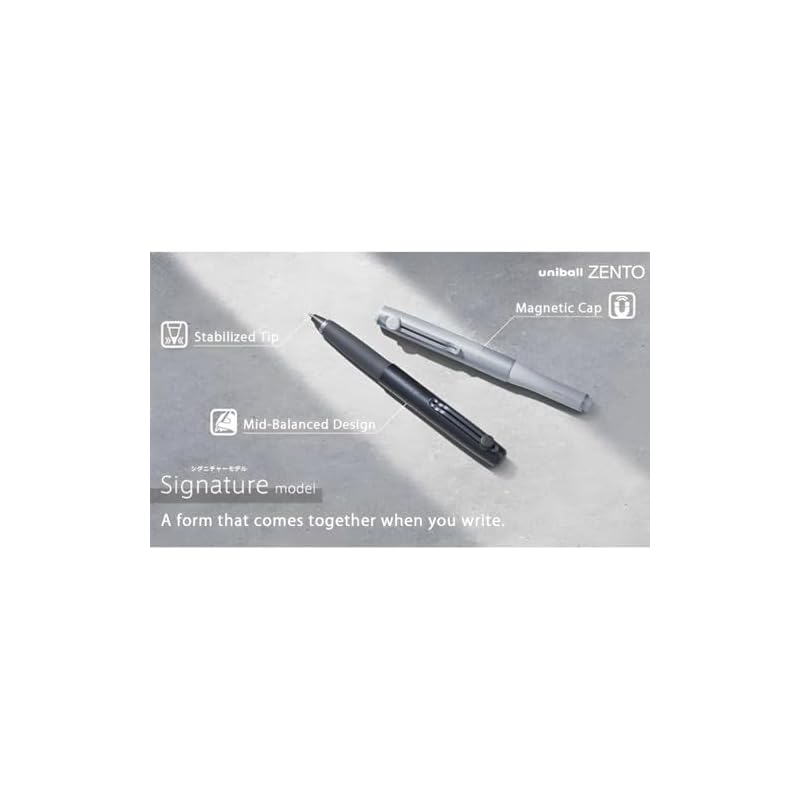 Uniball ZENTO Signature Model 0,5 mm [Metallisches Schwarz]