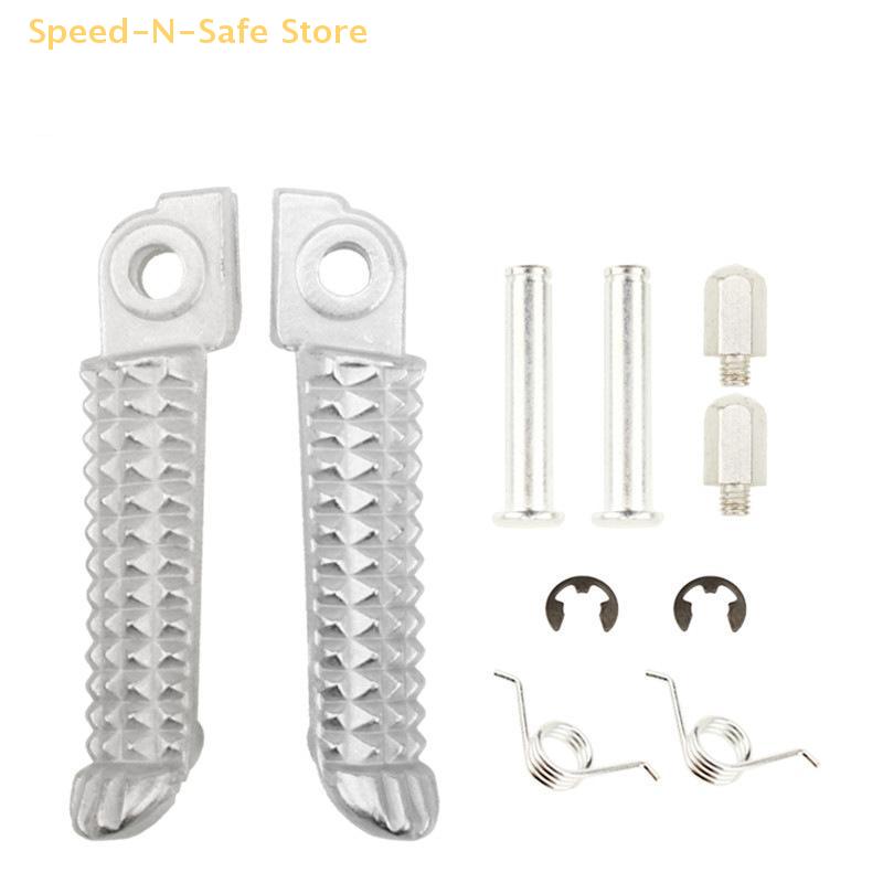 Set Of Rider Footrests For FZ6, FZ1, R6, R3, MT09, MT07, R1, R15, R25, FZ8, YZF600, YZF1000, XJ6 Motorcycle Front Foot Pegs