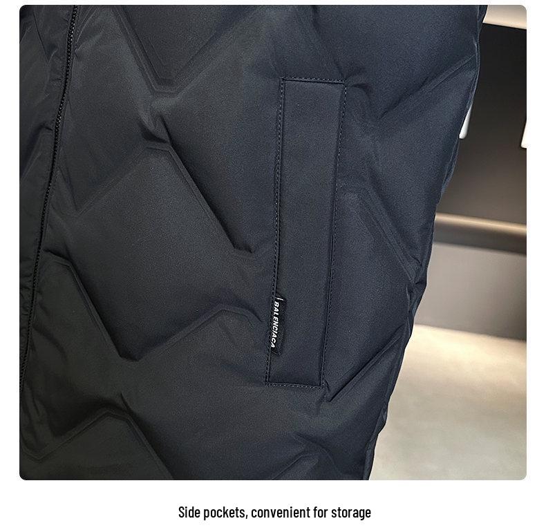 GX7782 Herrjacka med ståkrage och dun - Snygg och varm vinterjacka