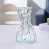 Origami Style Transparent Glass Vase