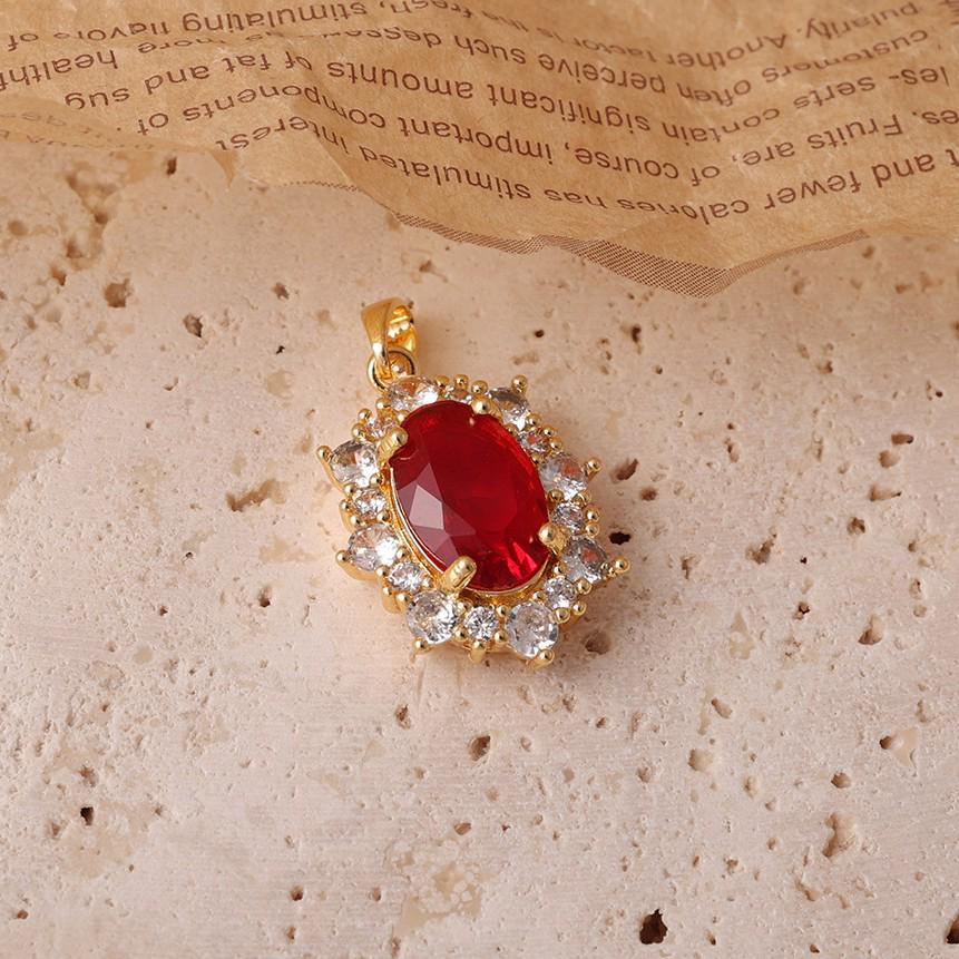 2024 Korean Fashion Crystal Pendant: Luxe Copper Micro-Set Collarbone Necklace