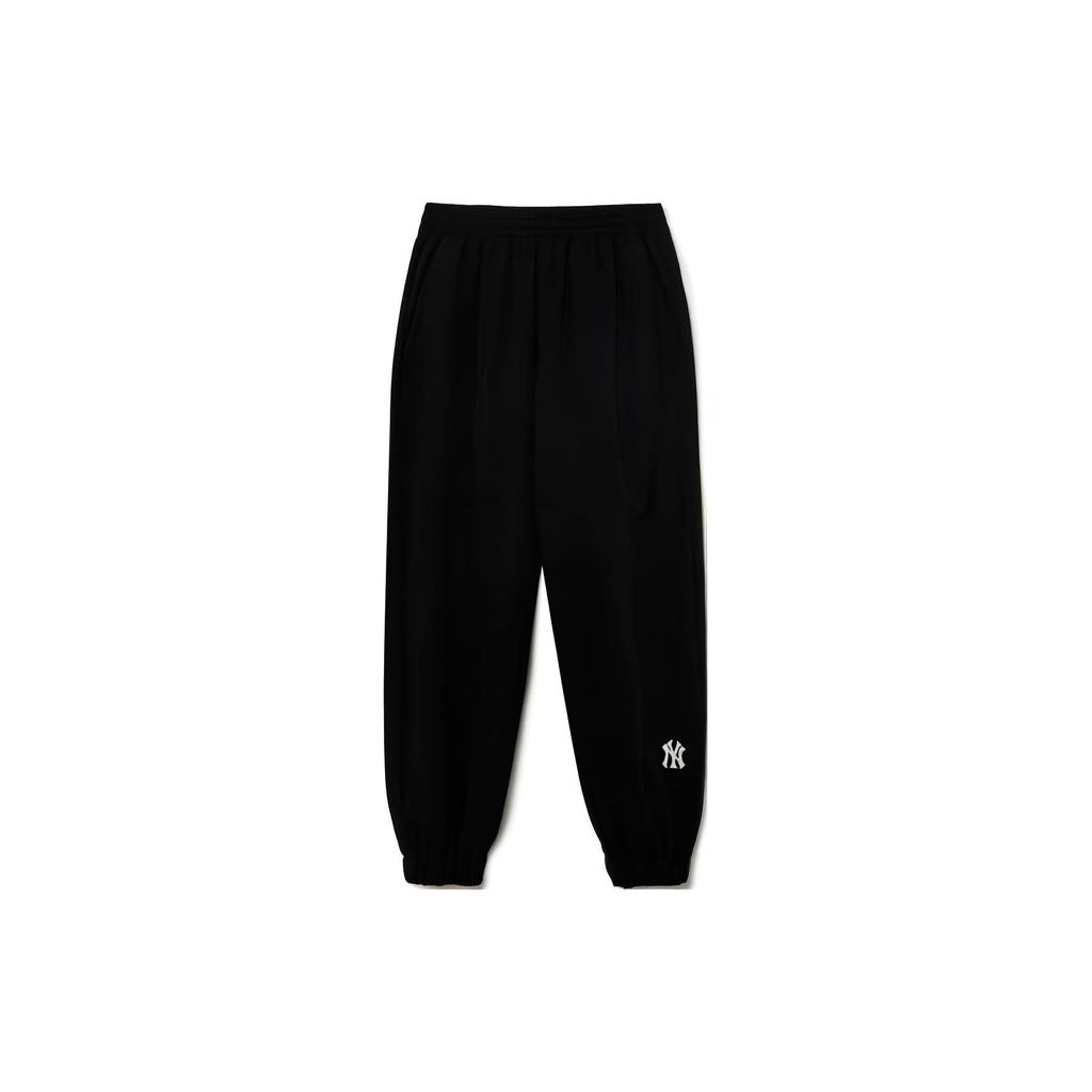 MLB Boston Red Sox Solid Logo Print Elastic Cuff Casual Knit Sweatpants Men bottoms Black 3AWPB0131-50BKS