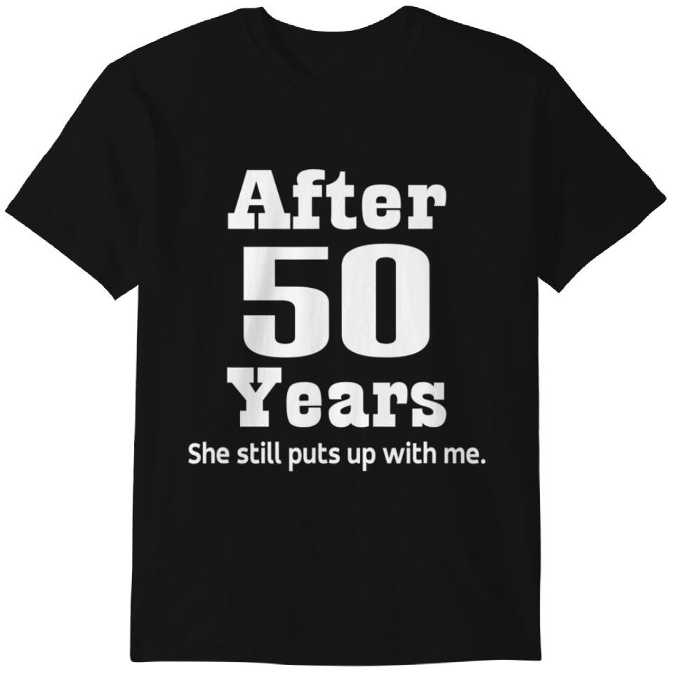 50th Anniversary T-shirt Funny Husband Party Tee Classic T-shirt S