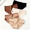 Large Size Women Spring and Autumn Cotton Without Trace High Bounce Not Clip Hip Waist Triangle Briefs