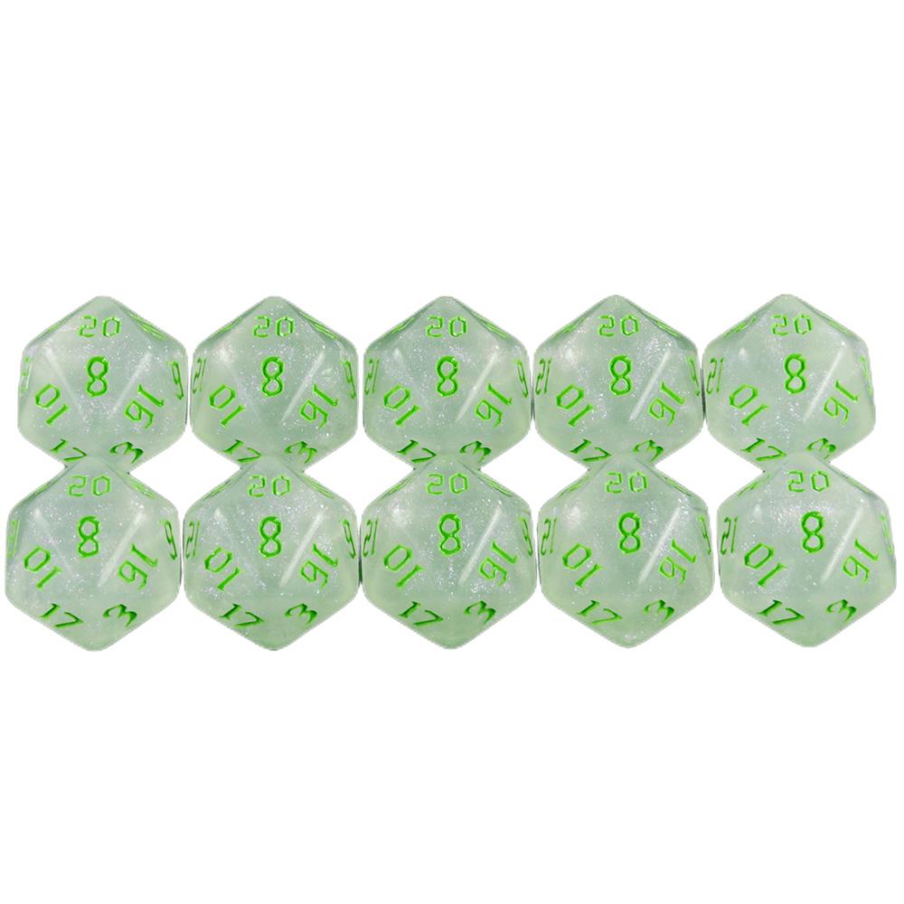 

DND Многогранные игральные кости D20 для Rpg DND Игровые кости Настольный многогранный набор для ролевой игры зелёный
