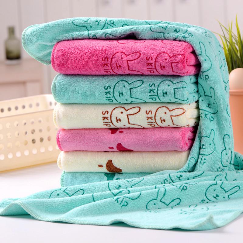 Soft Children's Cartoon Hair Drying Towel: Highly Absorbent Microfiber Face Wash & Beauty Salon Towel