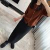 Spring Arrives Early: 2024 A/W Korean High Waist Wool-Blend Slit Midi Skirt