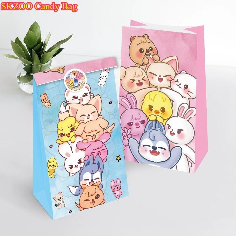 New Candy Paper Bag Birthday Party Gift Wrapping Popcorn Christmas Valentine Day Supplies SKZOO and S Entertaining Play Safe Kid Friendly Fun