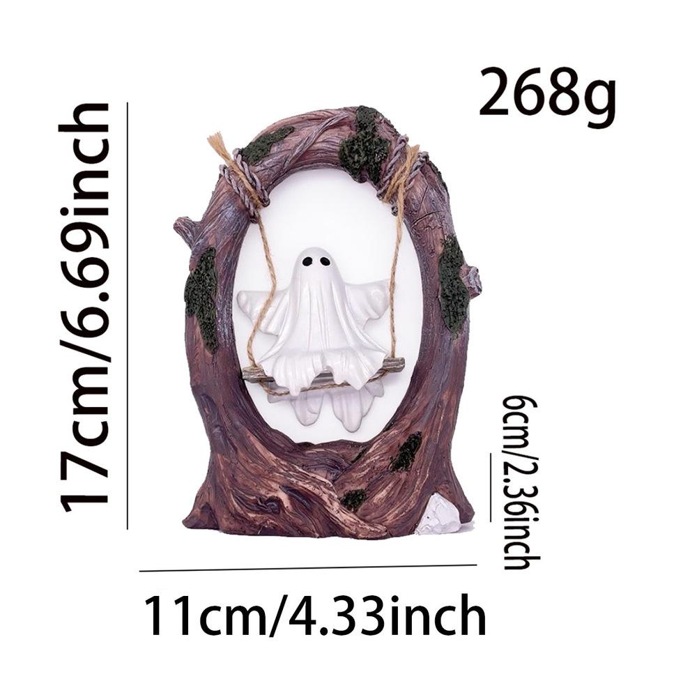 

A Halloween White Ghost Ornaments Swing Ghost Home Decoration Desktop Ornaments Festive Atmosphere. L белый